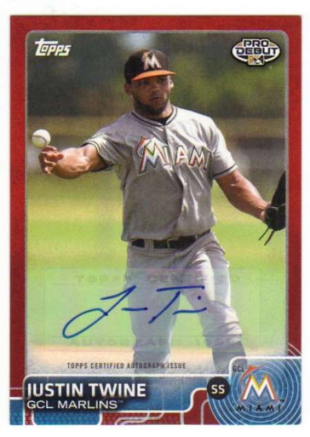 2015 Topps Pro Debut Red Autographs