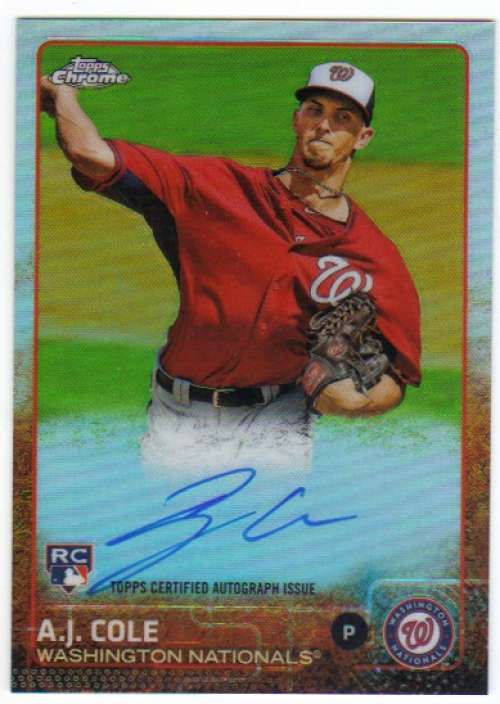 2015 Topps Chrome Autographed Rookies Refractor