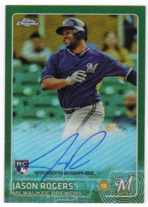 2015 Topps Chrome Autographed Rookies Green Refractor
