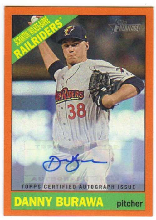 2015 Topps Heritage Minor League Real One Autographs Orange Bordered
