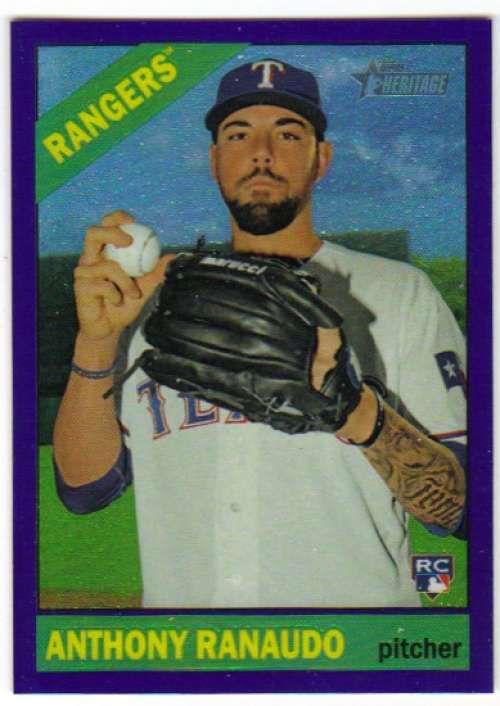 2015 Topps Heritage High Number Chrome Parallels Purple Refractor