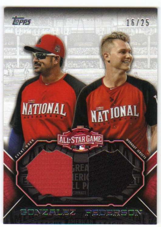 2015 Topps Update All Star Sticthes Duals