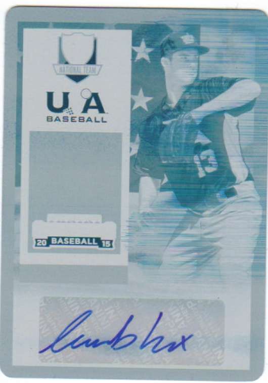 2015 Panini Contenders USA Baseball Ticket Autographs Printing Plate Cyan