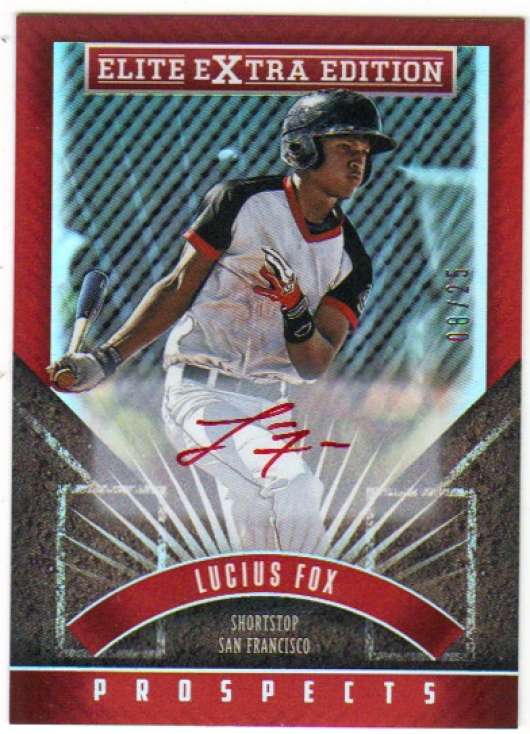 2015 Panini Elite Extra Edition Autographed Prospects Red Ink