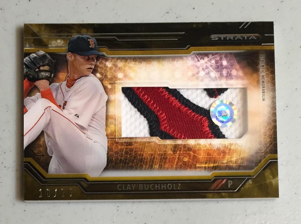 2015 Topps Strata Clearly Authentic Relics Gold