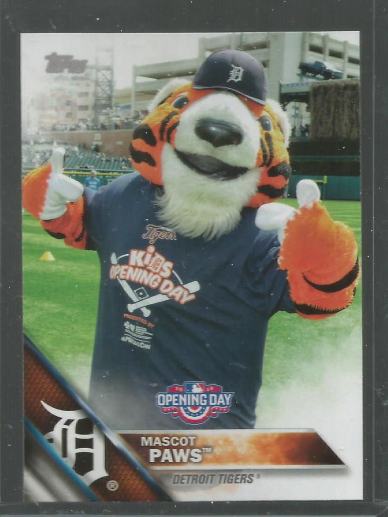 2016 Topps Opening Day Mascots