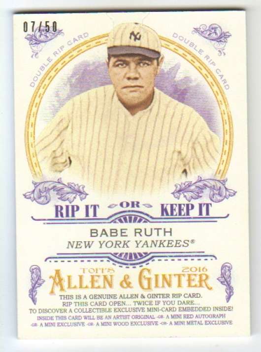 2016 Allen and Ginter  Double Rip Cards