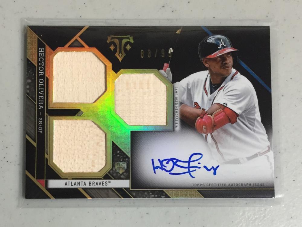 2016 Topps Triple Threads Rookies and Future Phonoms Autographed Relics
