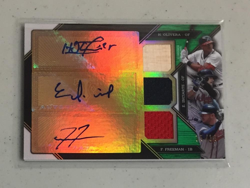 2016 Topps Triple Threads Autographed Relic Combos Emerald