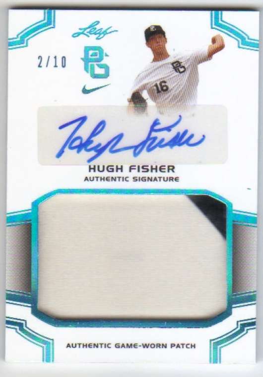 2016 Leaf Perfect Game National Showcase Patch Autographs Blue Holo