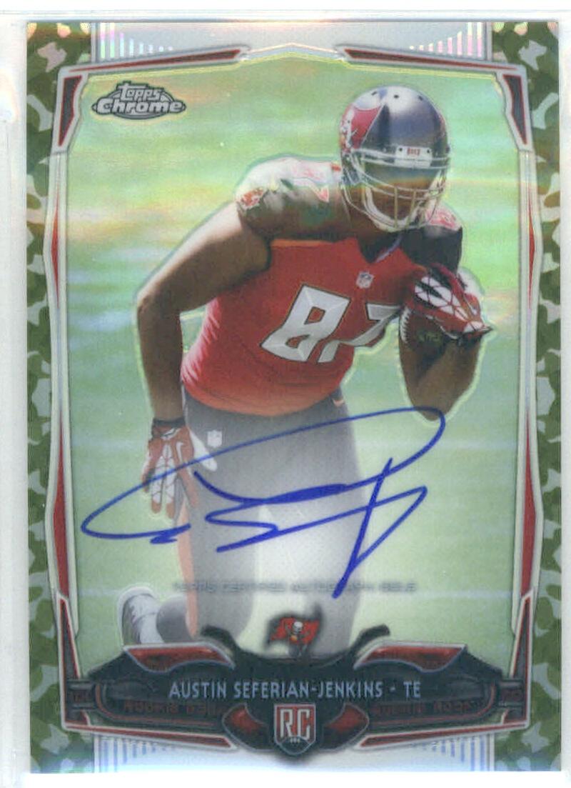 2014 Topps Chrome Rookie Autograph Camo Refractor