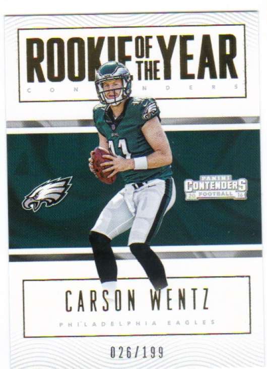 2016 Panini Contenders Rookie of the Year Contenders Gold