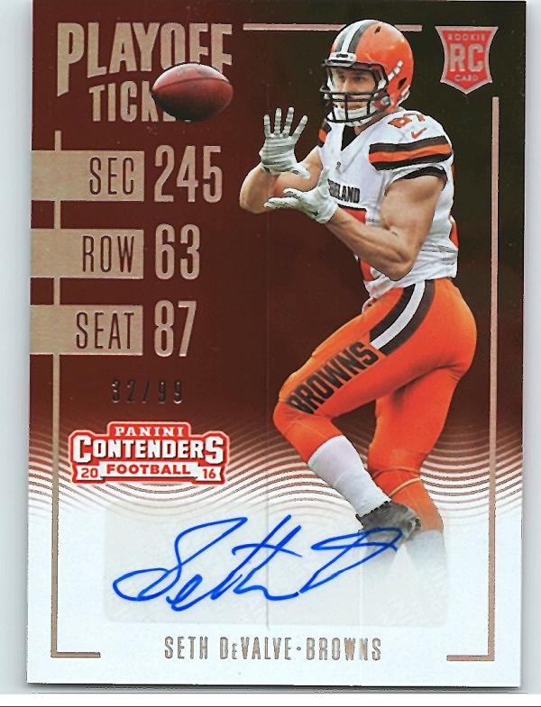 2016 Panini Contenders Rookie Playoff Ticket/Rookie Playoff Ticket Variation