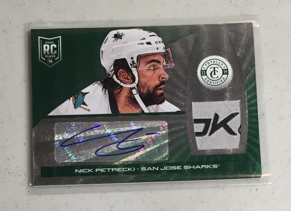 2013-14 Panini Totally Certified Rookie Autograph Platinum Green Tag