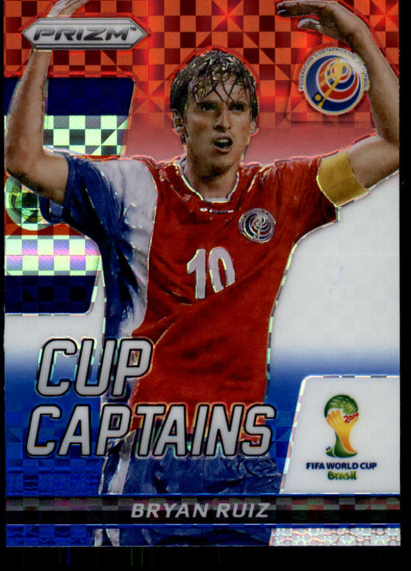 2014 Panini World Cup Prizm Cup Captains Red, White and Blue Power Plaid Prizms