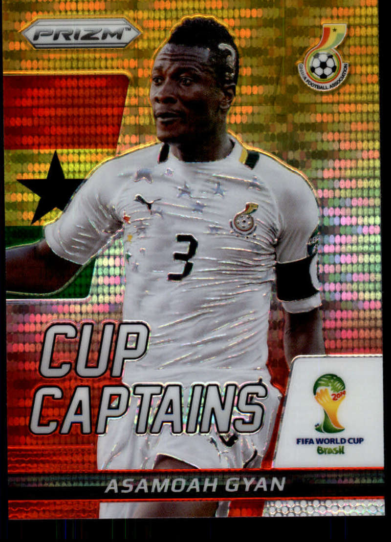 2014 Panini World Cup Prizm Cup Captains Yellow and Red Pulsar Prizms