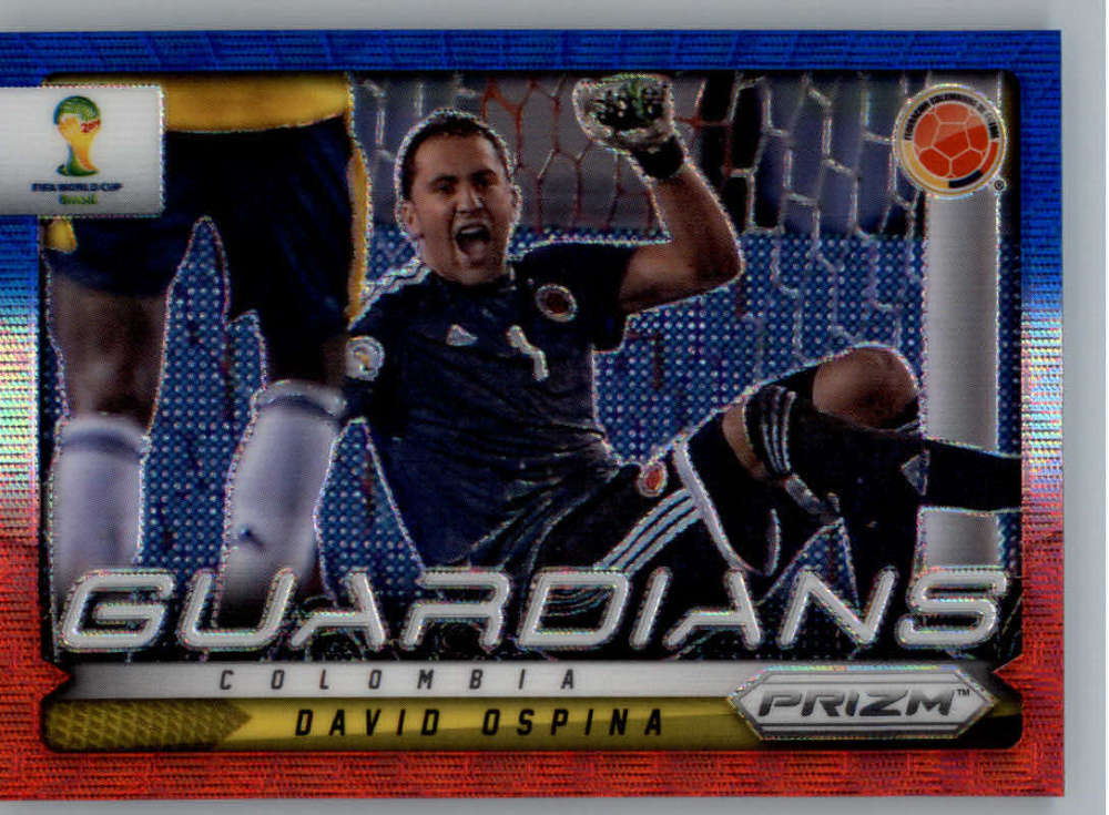 2014 Panini World Cup Prizm Guardians Blue and Red Blue Wave Prizms