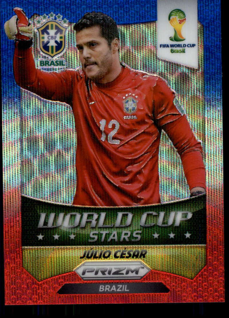 2014 Panini World Cup Prizm World Cup Stars Blue and Red Blue Wave Prizms