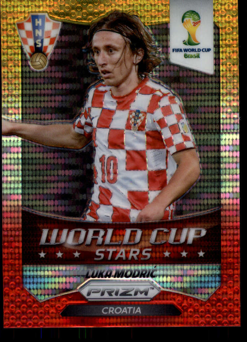 2014 Panini World Cup Prizm World Cup Stars Yellow and Red Pulsar Prizms
