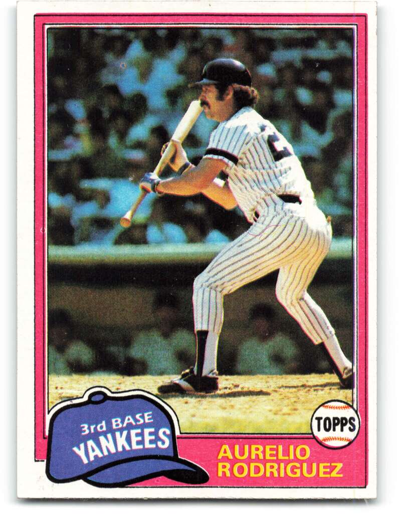 1981 Topps Aurelio Rodriguez #34 VG/EX Very Good/Excellent Yankees