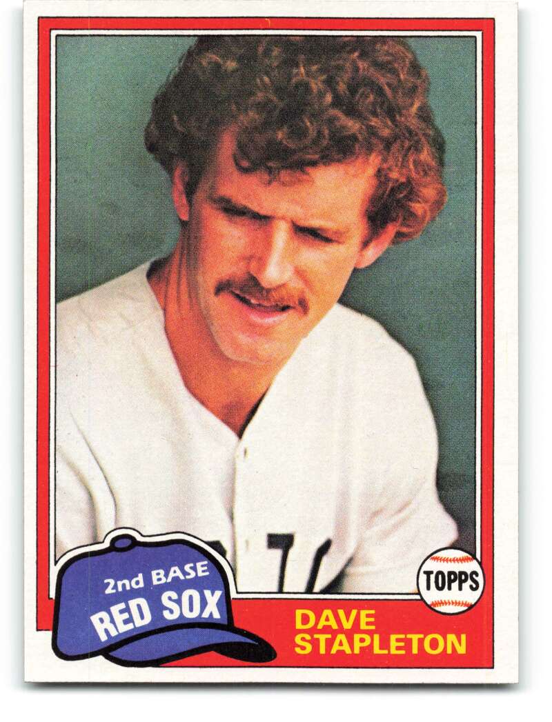 1981 Topps #81 Dave Stapleton RC Rookie Card