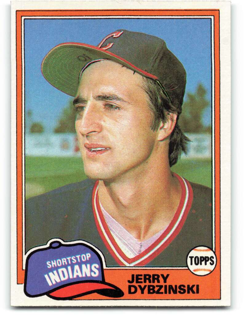 1981 Topps Jerry Dybzinski #198 VG/EX Very Good/Excellent RC Rookie Indians