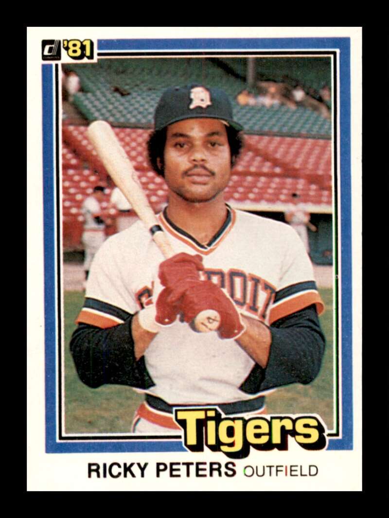 1981 Donruss Baseball #10 Rick Peters RC Rookie Card Detroit Tigers 