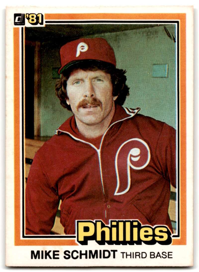 1981 Donruss Baseball #11 Mike Schmidt Philadelphia Phillies 