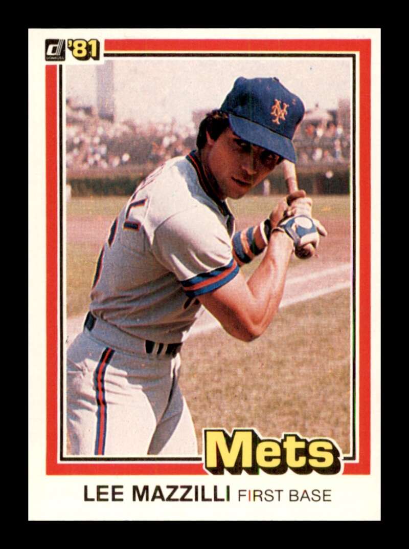 1981 Donruss Baseball #34 Lee Mazzilli New York Mets 