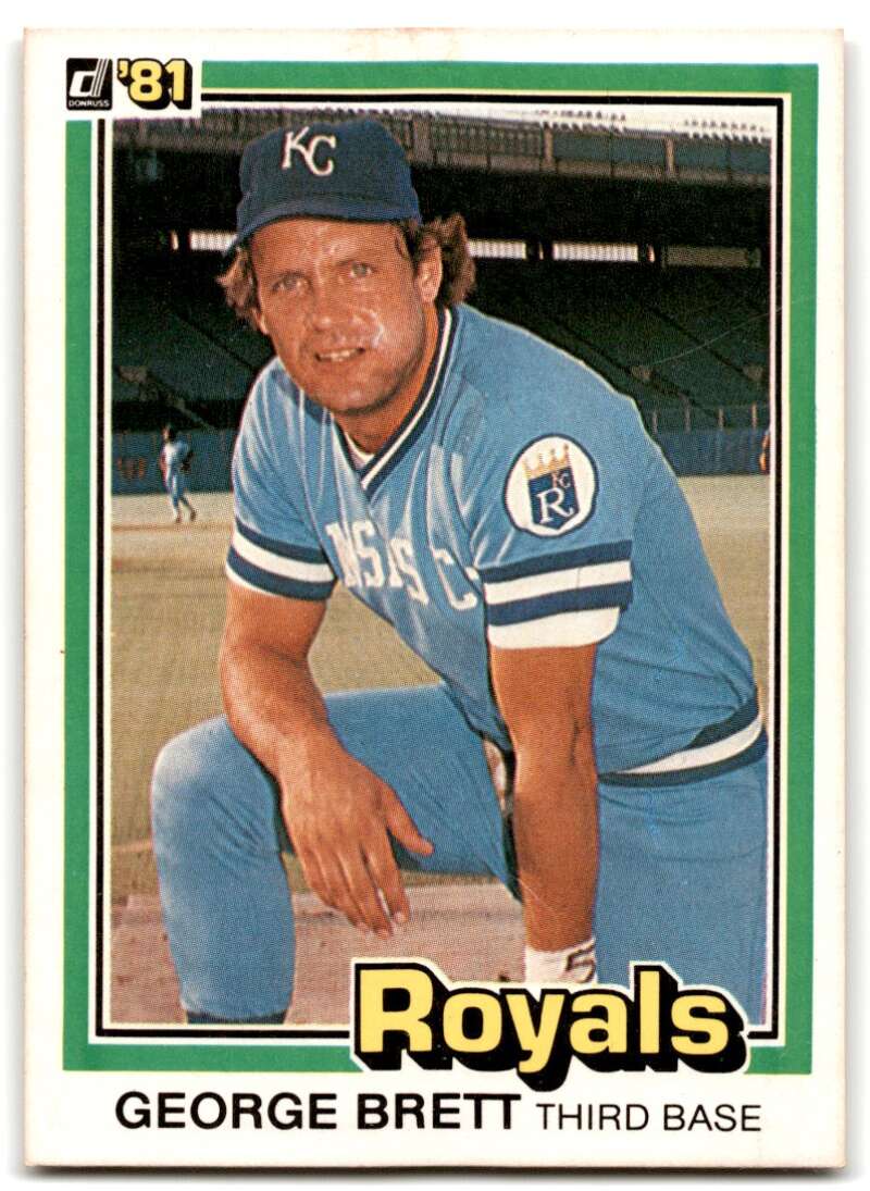 1981 Donruss Baseball #100 George Brett Kansas City Royals 