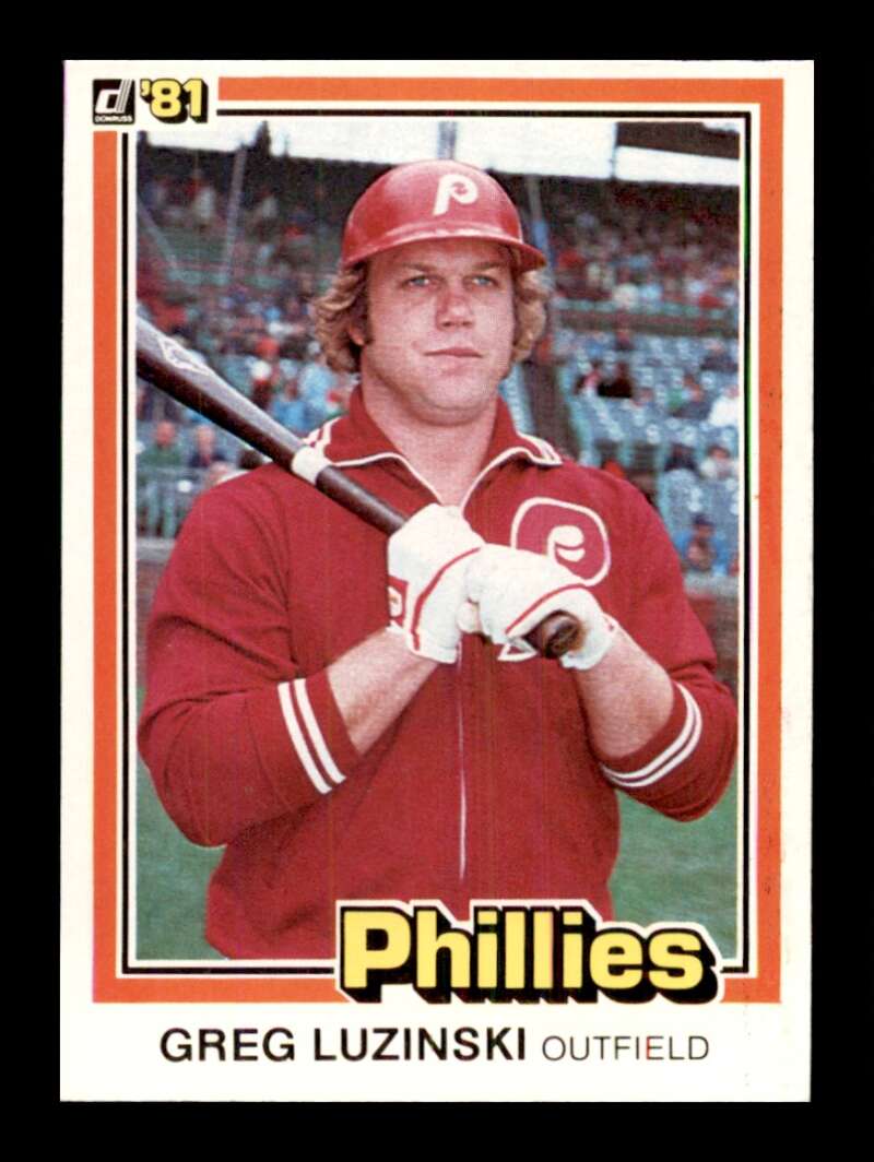 1981 Donruss Baseball #175 Greg Luzinski Philadelphia Phillies 