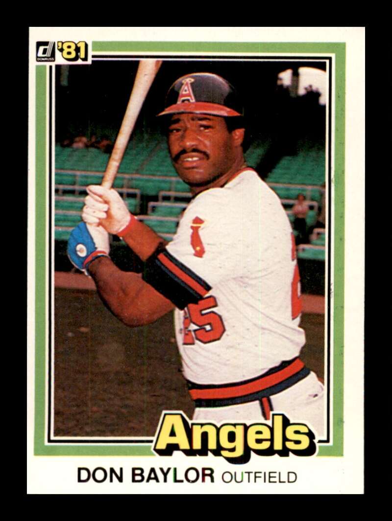 1981 Donruss Baseball #413 Don Baylor California Angels  Official MLB Trading Card (Stock Photo Shown, Card in approximately Near Mint Condition)