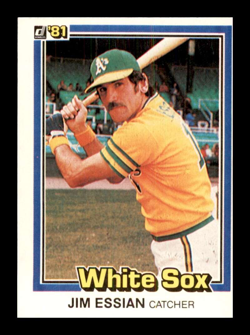 1981 Donruss Baseball #503 Jim Essian Chicago White Sox  Official MLB Trading Card (Stock Photo Shown, Card in approximately Near Mint Condition)
