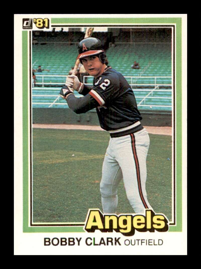 1981 Donruss Baseball #572 Bobby Clark California Angels  Official MLB Trading Card (Stock Photo Shown, Card in approximately Near Mint Condition)