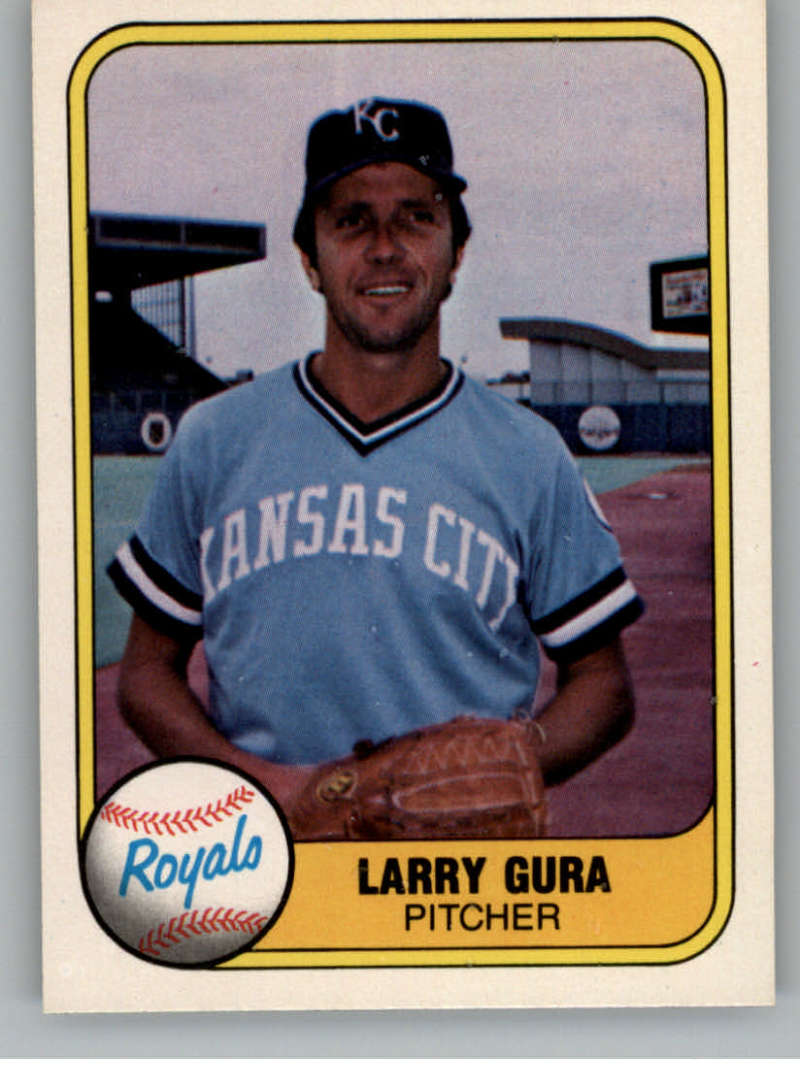 1981 Fleer Baseball #38 Larry Gura Kansas City Royals  Official MLB Trading Card