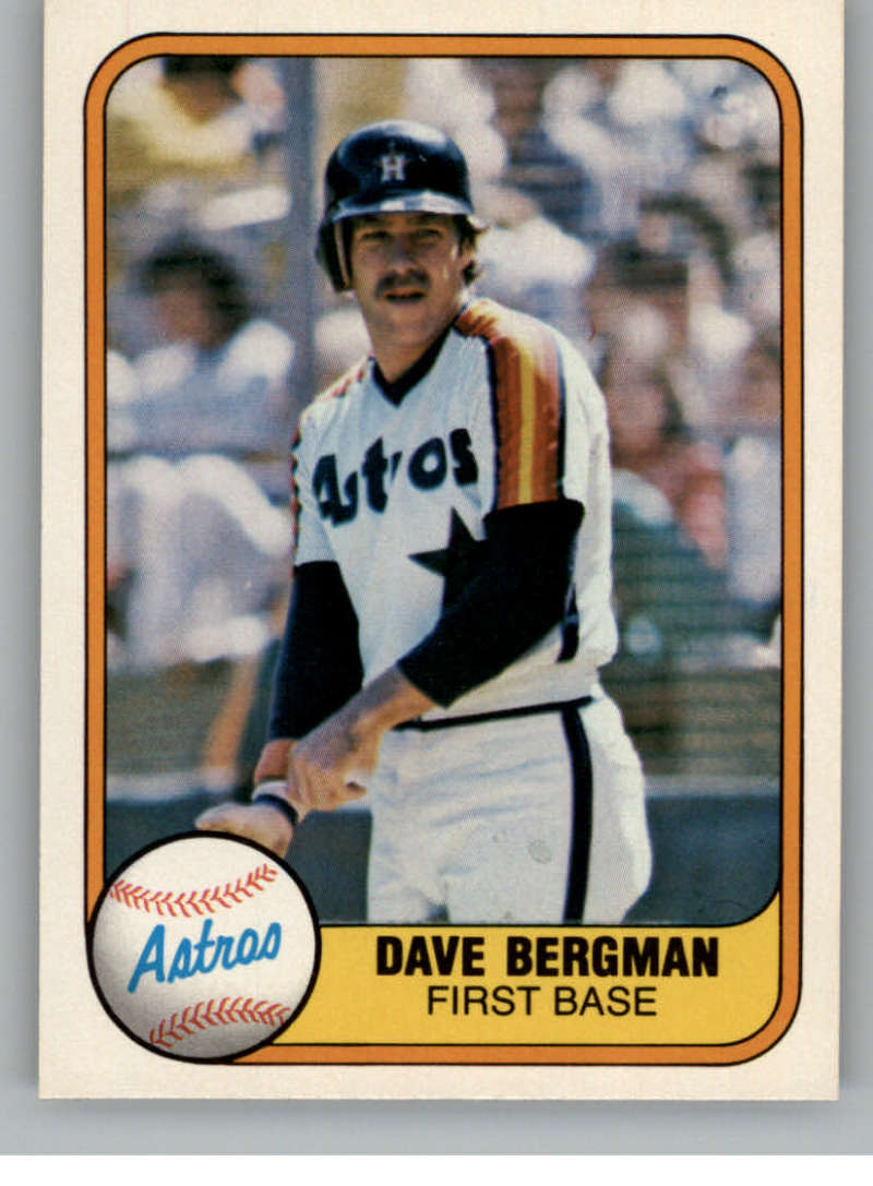 1981 Fleer Dave Bergman #76 EX Astros