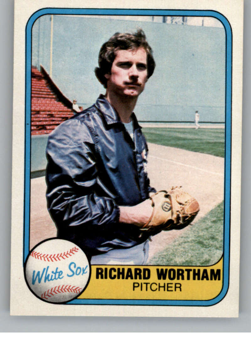 1981 Fleer Baseball #347 Rich Wortham Chicago White Sox  Official MLB Trading Card