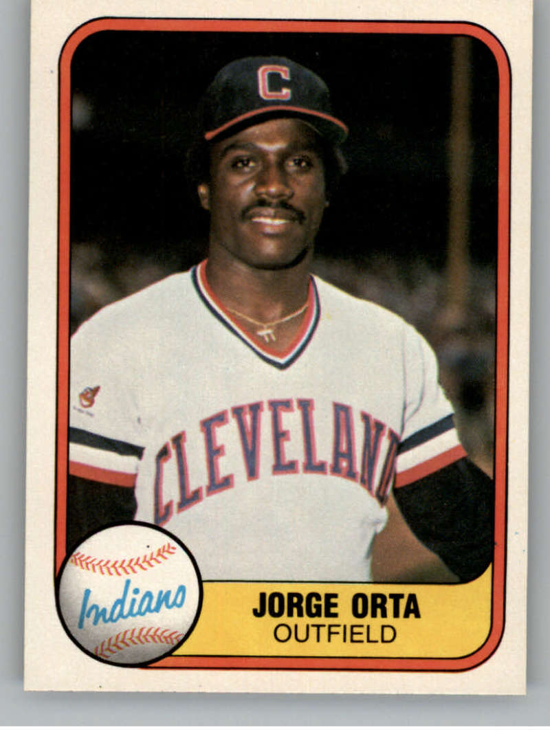 1981 Fleer Jorge Orta #388 EX Indians