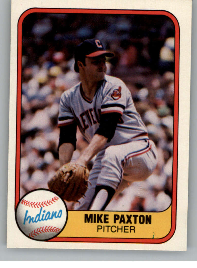 1981 Fleer Mike Paxton #401 EX Indians