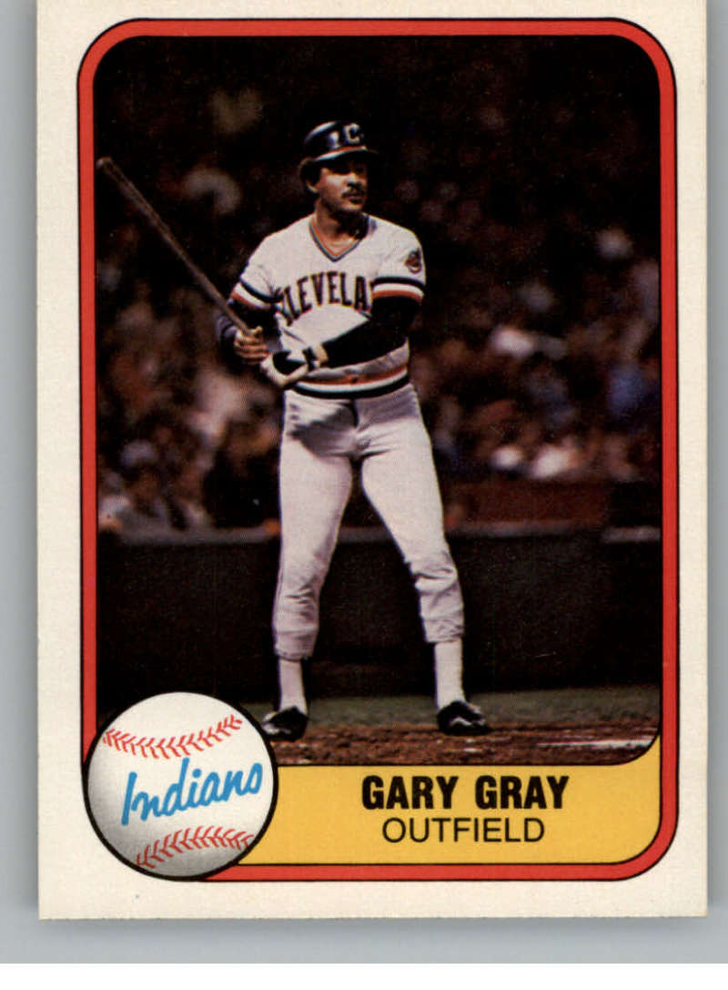 1981 Fleer Gary Gray #402 EX RC Rookie Indians
