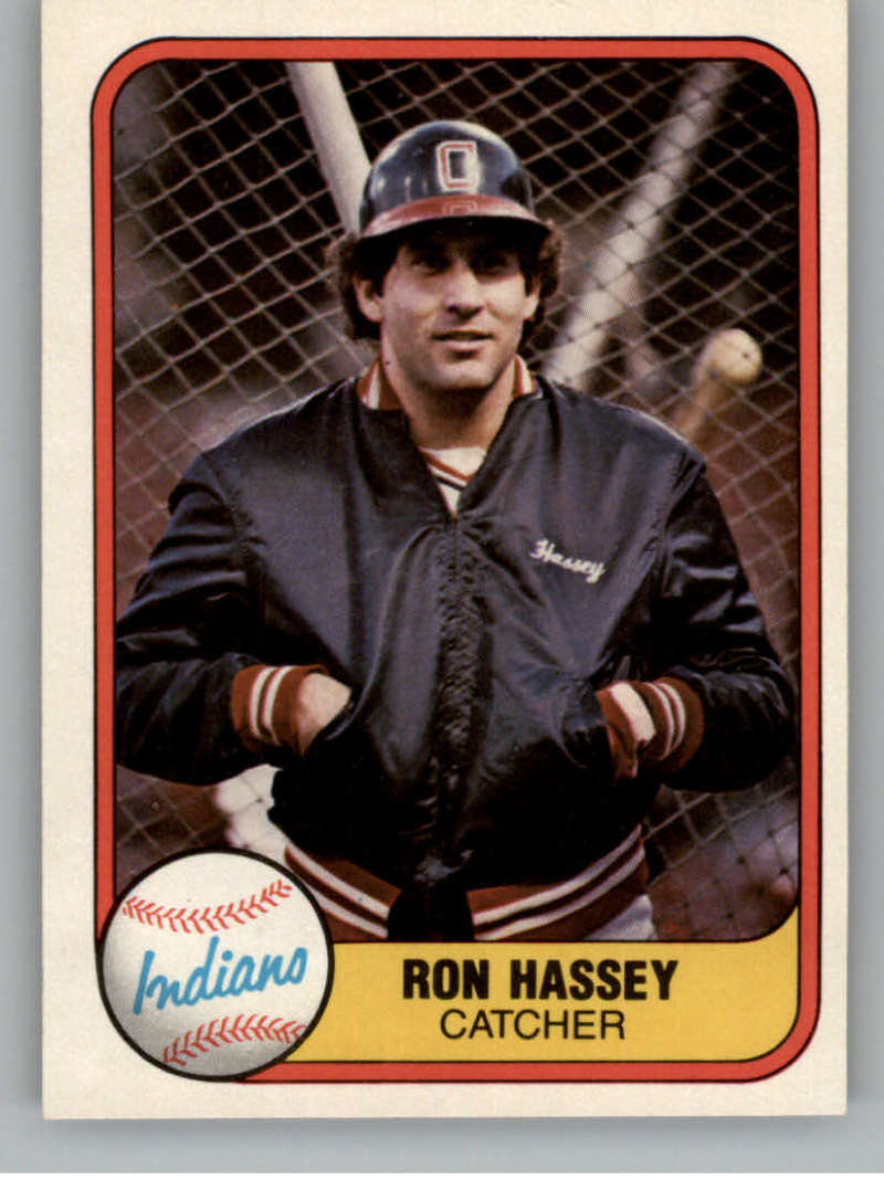 1981 Fleer Ron Hassey #405 EX Indians