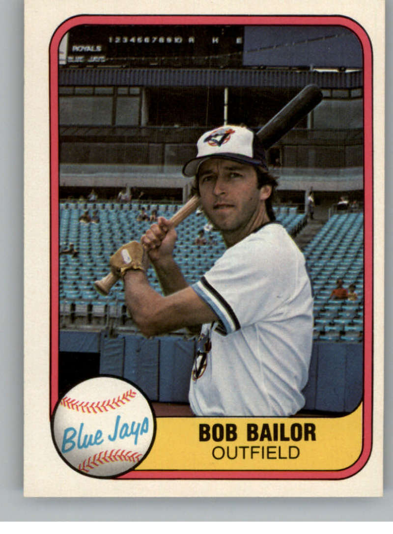1981 Fleer Bob Bailor #409 EX Blue Jays