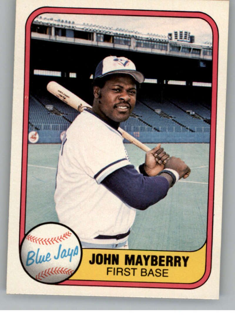 1981 Fleer John Mayberry #416 EX Blue Jays