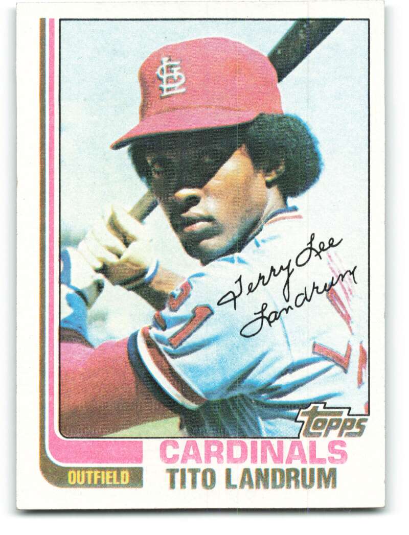 1982 Topps Tito Landrum #658 EX/NM Cardinals