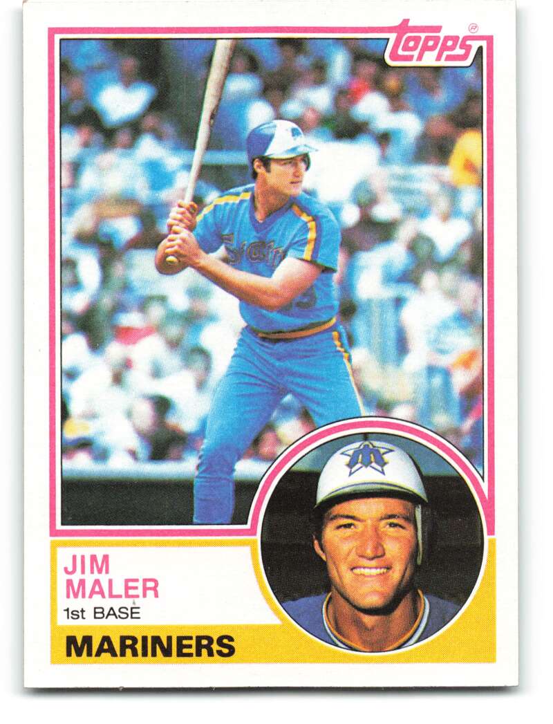 1983 Topps #54 Jim Maler NM-MT RC Rookie Mariners