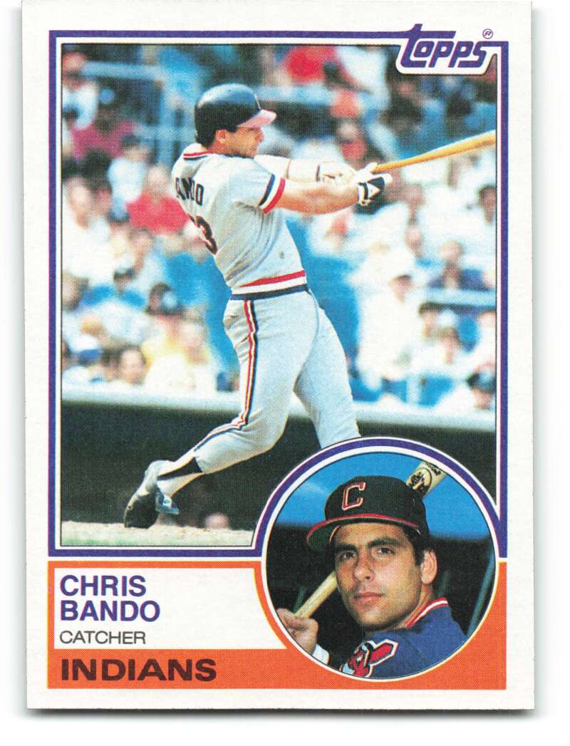 1983 Topps Baseball #227 Chris Bando Cleveland Indians 