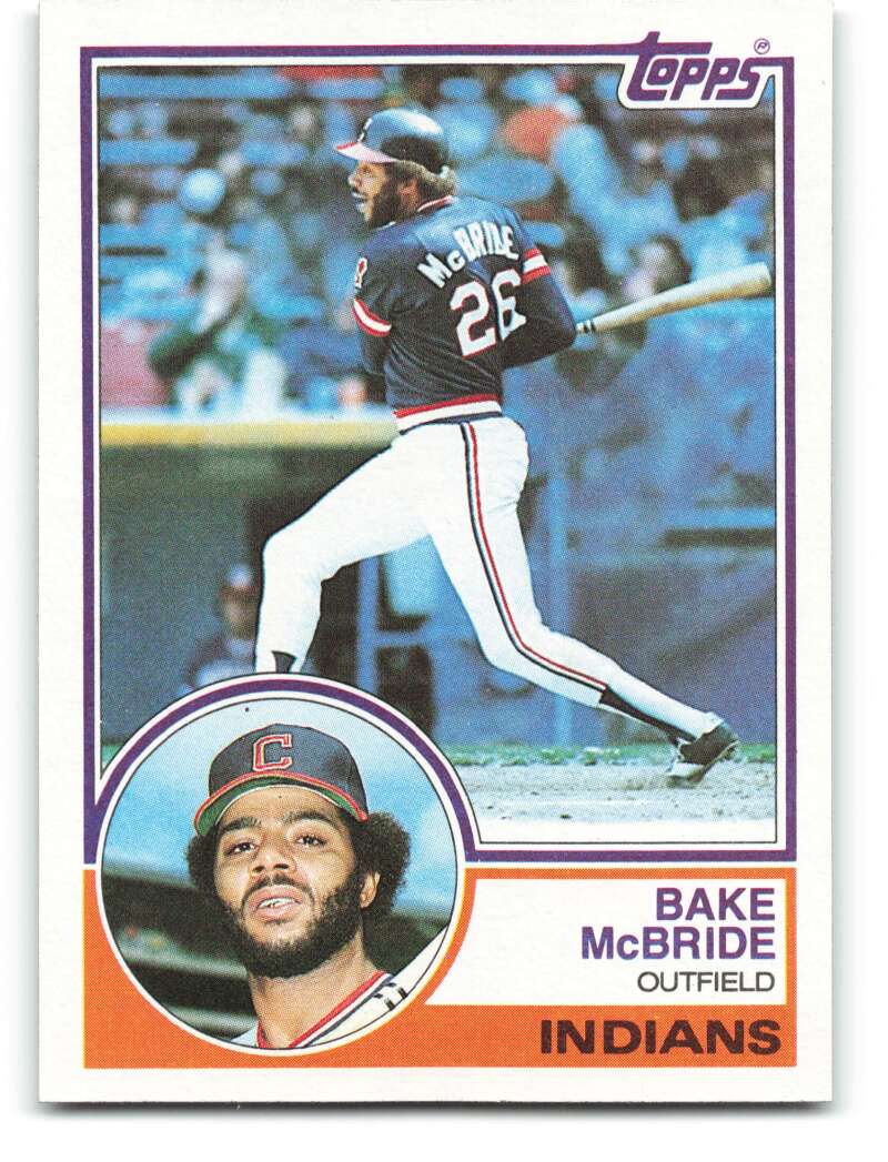 1983 Topps Baseball #248 Bake McBride Cleveland Indians 