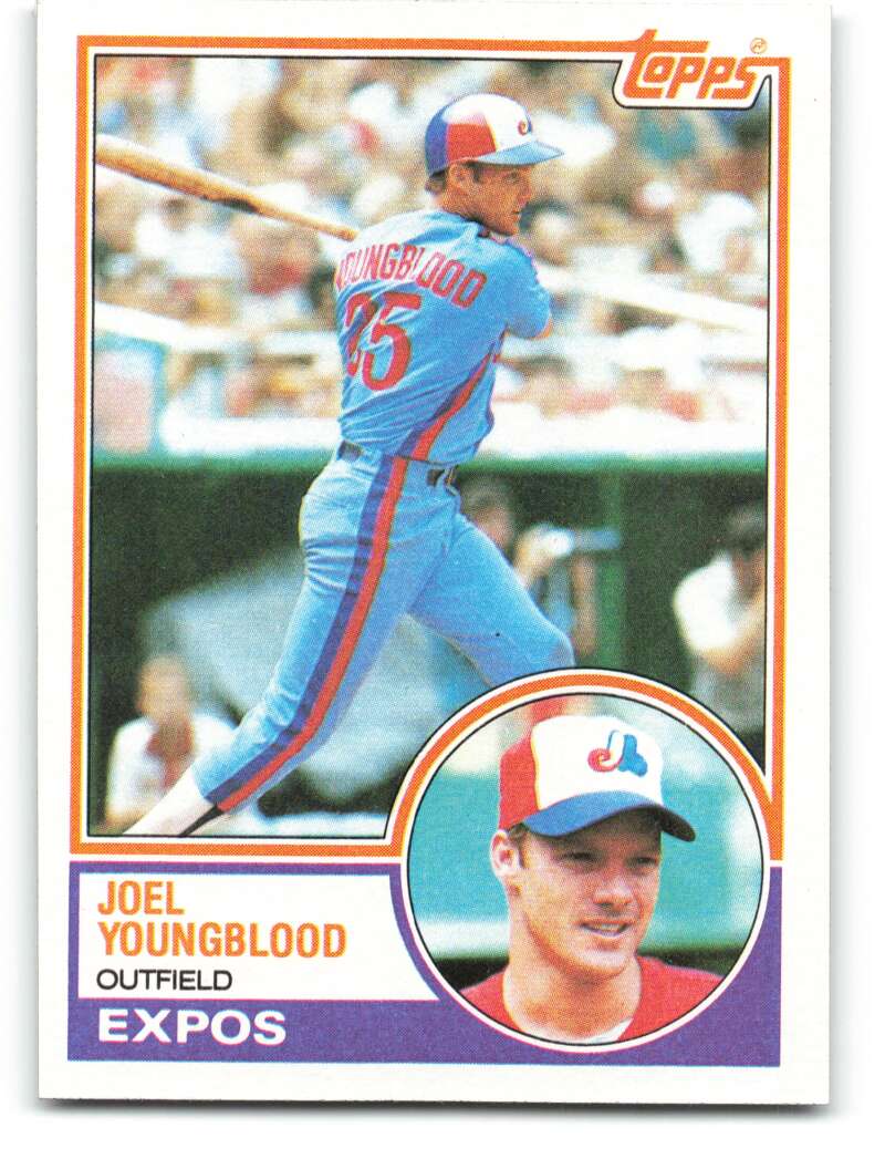 1983 Topps Baseball #265 Joel Youngblood Montreal Expos 