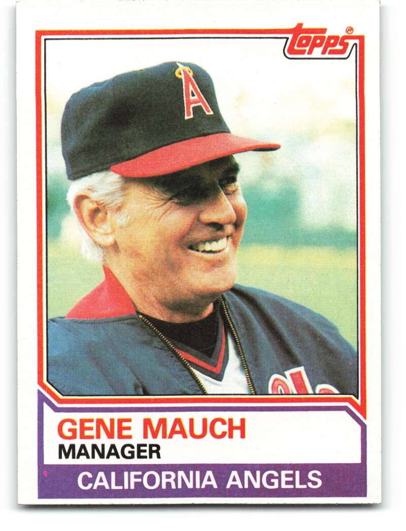 1983 Topps Baseball #276 Gene Mauch California Angels MG 