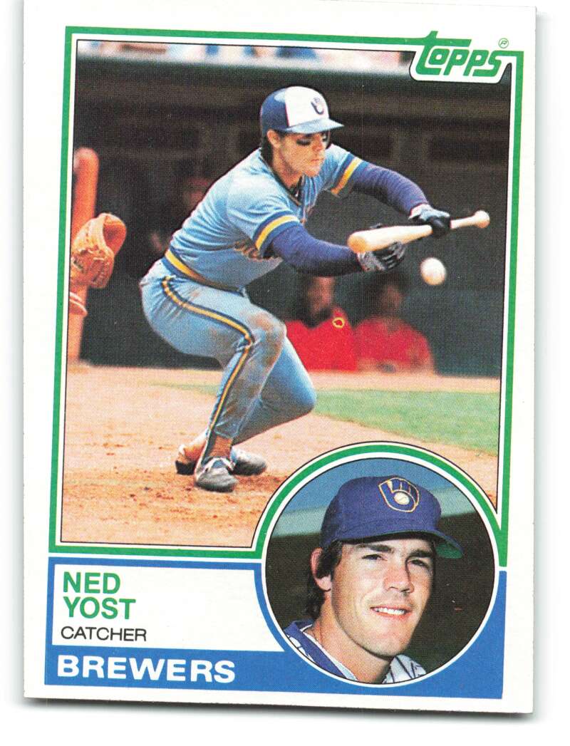 1983 Topps Baseball #297 Ned Yost Milwaukee Brewers 